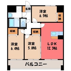 リバーサイド天神の物件間取画像